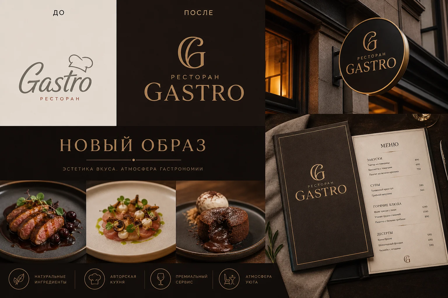 Ребрендинг ресторана Gastro