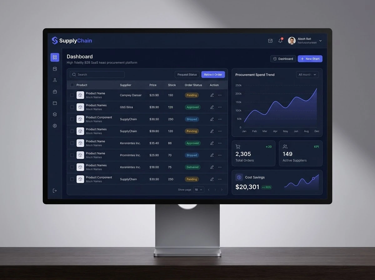 B2B платформа оптовых закупок SupplyChain — экран 1